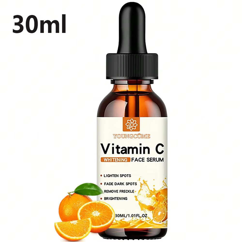 L'essence pour le visage à la vitamine C contient l'acide hyaluronique dissolvant de taches foncées