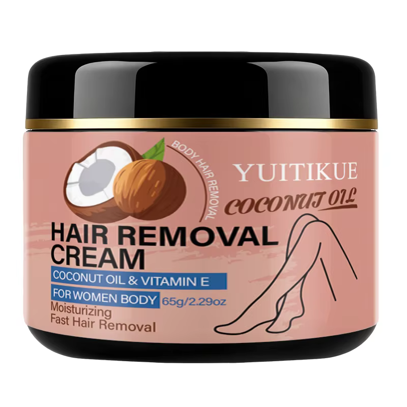Crème dépilatoire à l'huile de coco YUITIKUE 65g - Douce et hydratante pour femmes