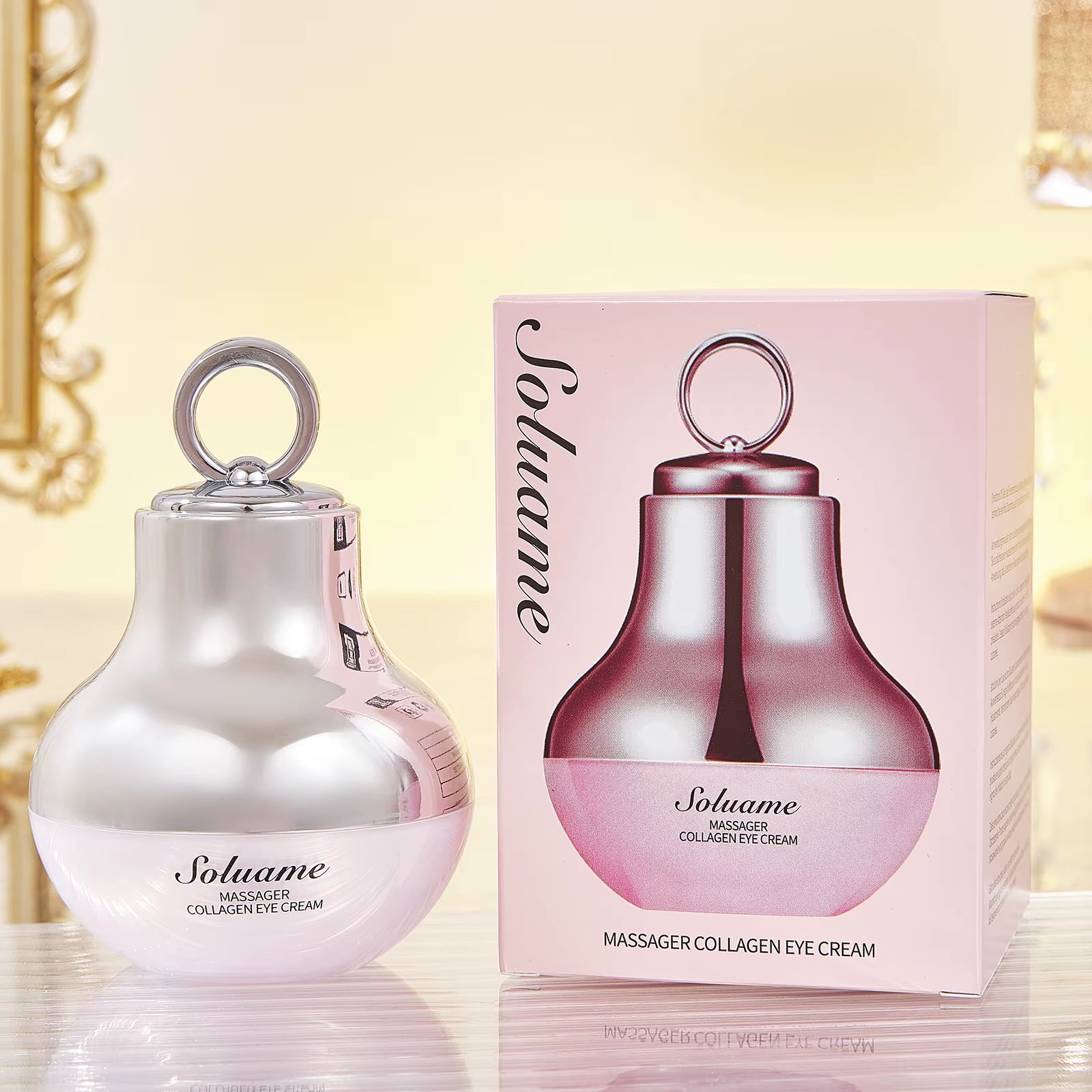 Crème de massage au collagène pour les yeux – Contour des yeux hydratant et raffermissant, soin doux