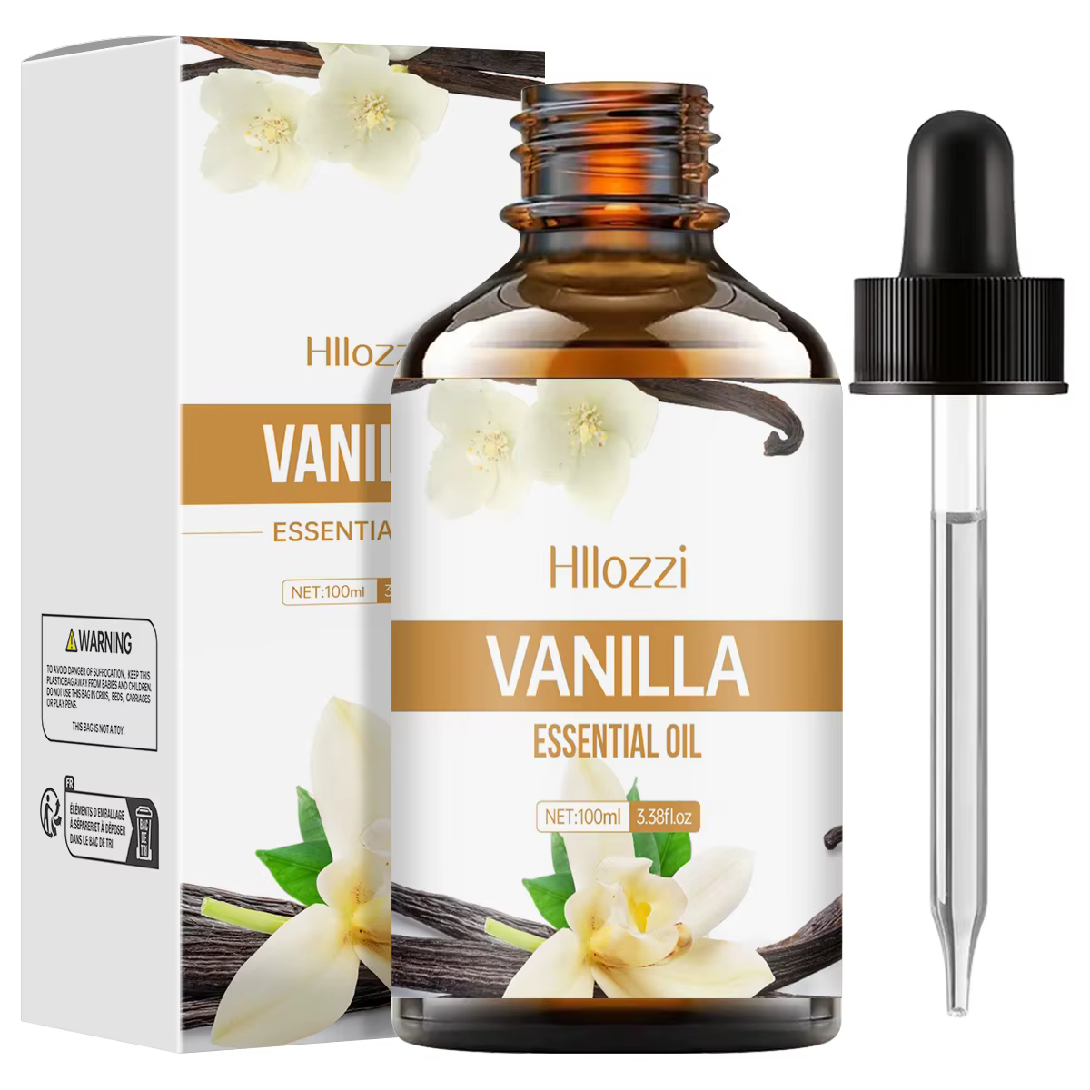 Huile essentielle de vanille pour le visage, SPU, diffuseur d'aromathérapie, savon DIY, adapté à tou