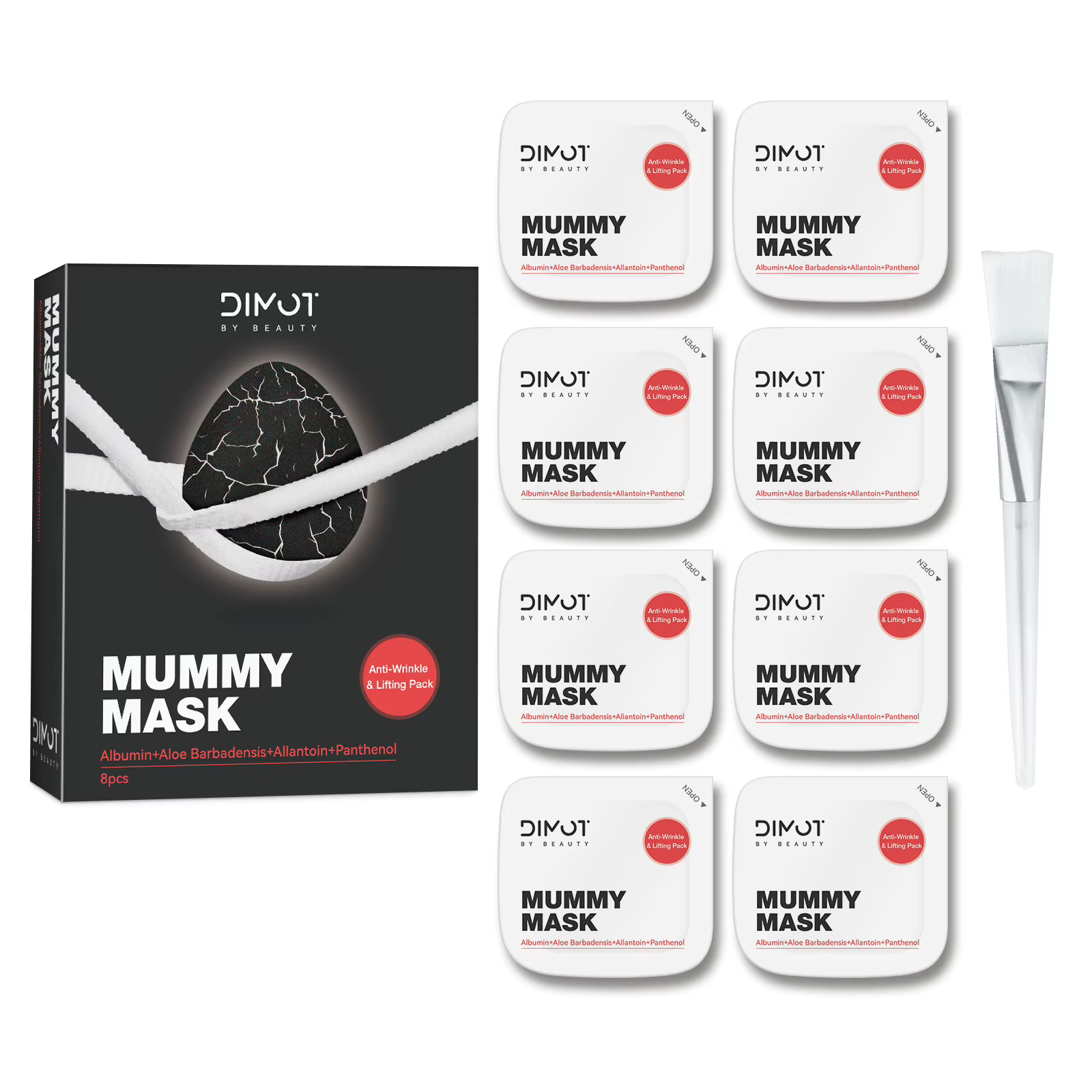 Masque facial momie à la truffe noire, poudre de charbon de bois Anti-âge, nettoyage en profondeur,