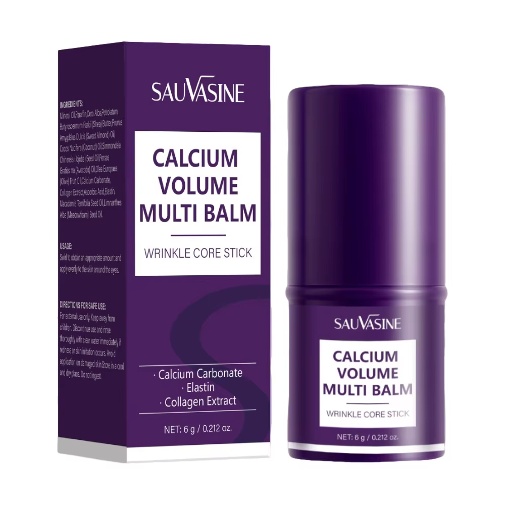 Baume multi-volume de calcium pour lisser les ridules, raffermit et soulève la peau des yeux, bâton