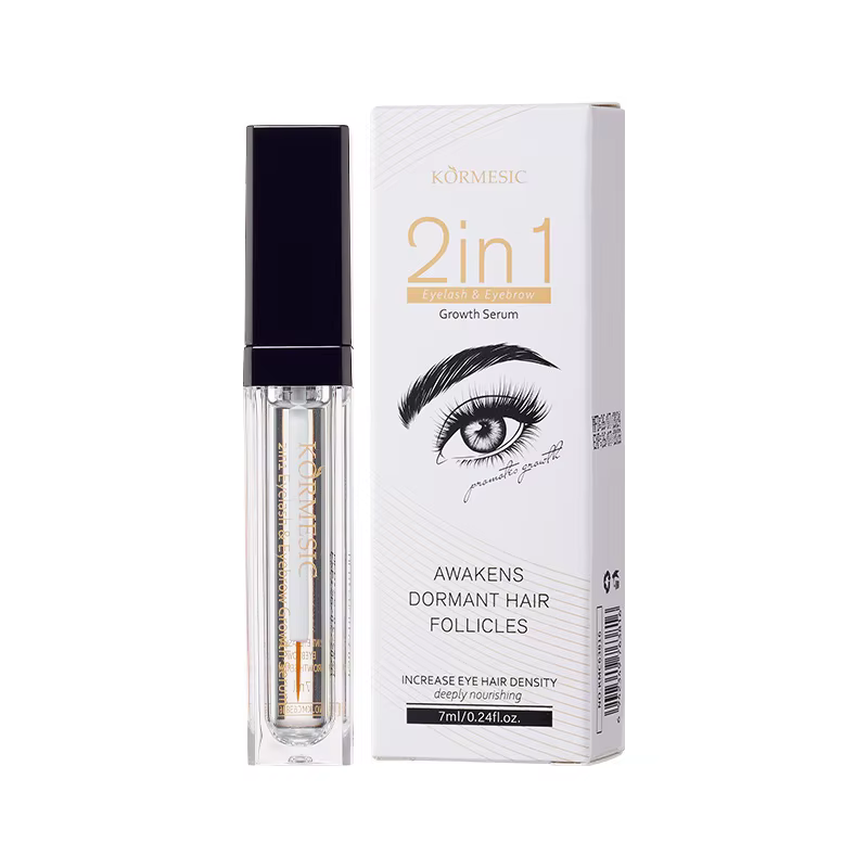 Sérum 2-en-1 pour la croissance des cils et des sourcils – Accélérateur rapide pour des sourcils plu