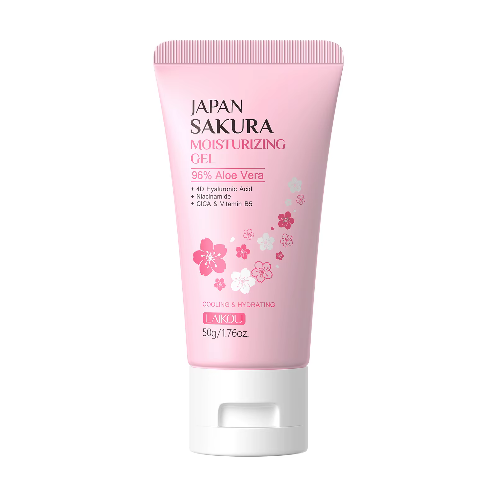 Crème gel LAIKOU Japan Sakura, acide hyaluronique, niacinamide, CICA B5, hydratant pour le visage, a