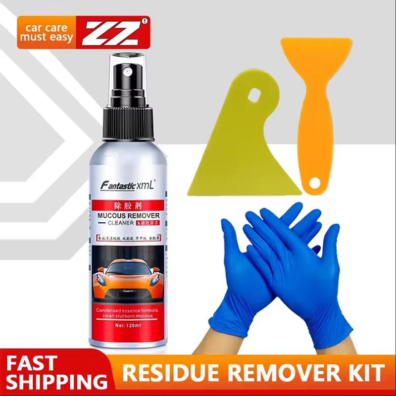 Dégraissant Adhésif pour Vitres de Voiture, Nettoyant pour Film Adhésif, Spray Nettoyant pour Autoco