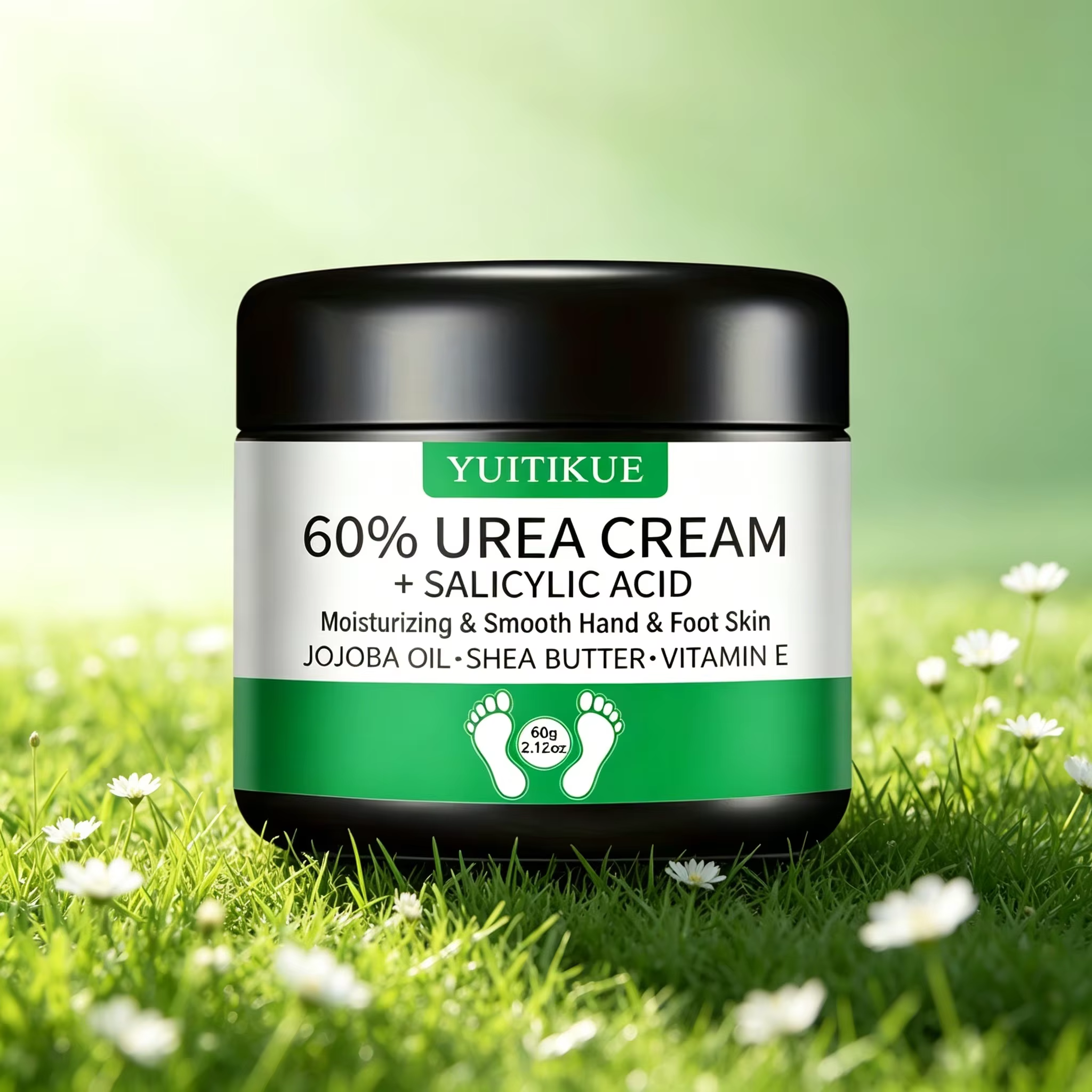Crème de soin à 60% d'urée et d'acide salicylique 60g, enrichie en huile de jojoba, beurre de karité