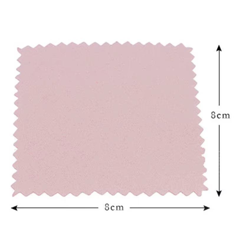 Fashion50 pièces argent polissage chiffon nettoyant bijoux chiffon de nettoyage Anti-ternissement ou
