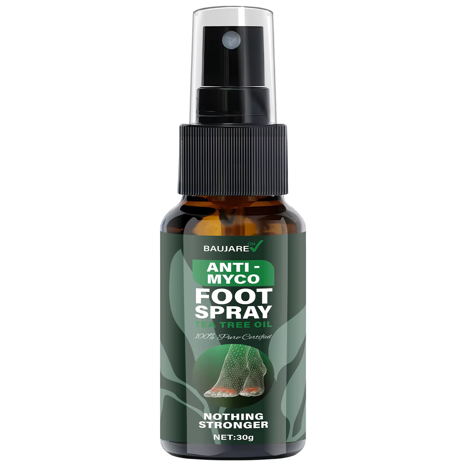 Spray pour les pieds anti-myco avec huile d'arbre à thé – Formule certifiée la plus forte à 100 % de