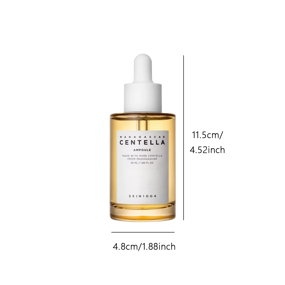 SKIN1004 Ampoule à la Centella de Madagascar 55ml, apaisante et rafraîchissante Lissage des tons r