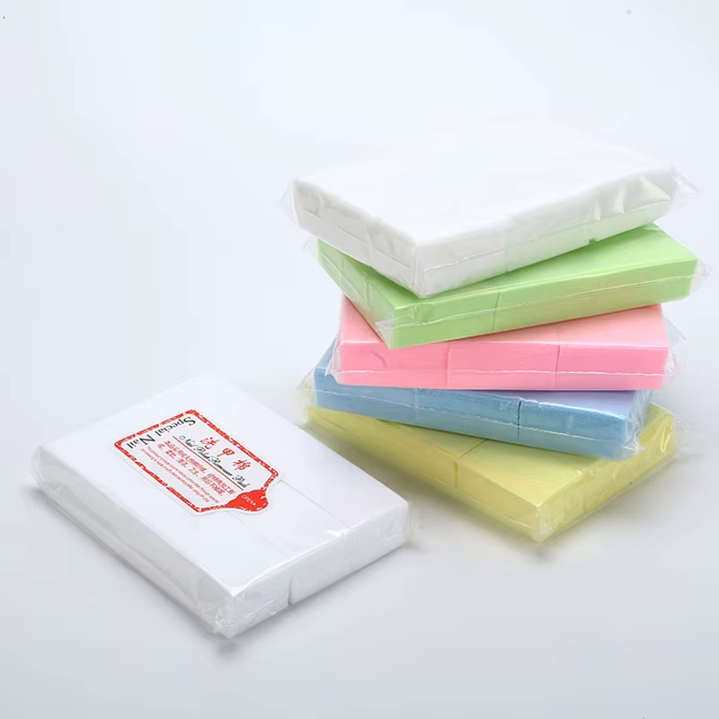 Tampons professionnels 100% coton, 1000/500/200/180/100 pièces, pour lingettes à ongles, non peluche