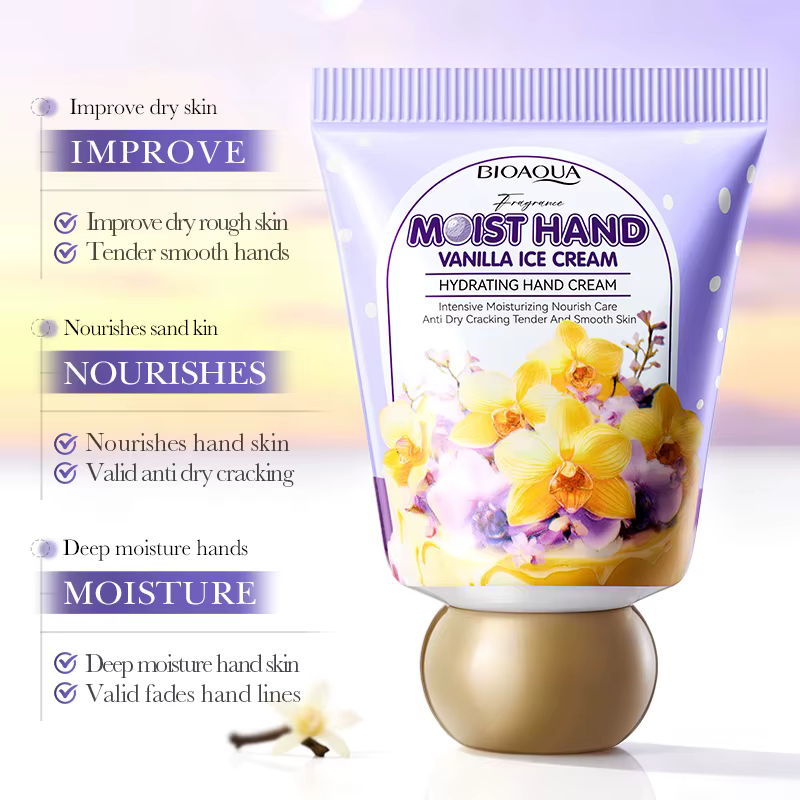 Crème pour les mains au chocolat BIOAQUA, hydratante, nourrissante, anti-âge, blanchissante, produit