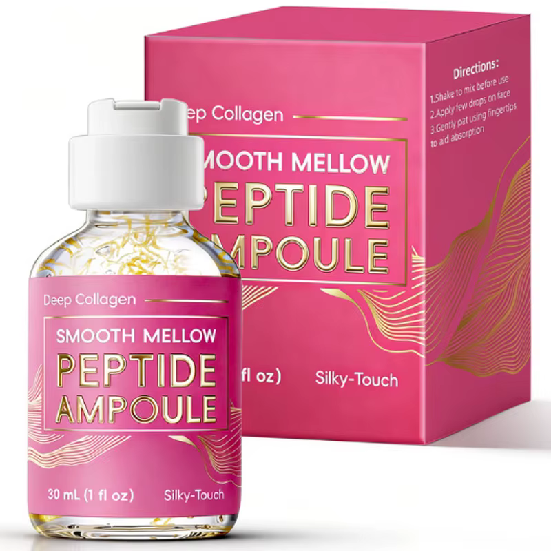 Sérum facial au collagène peptidique, cible les peaux ternes, booste l'élasticité de la peau, stimul