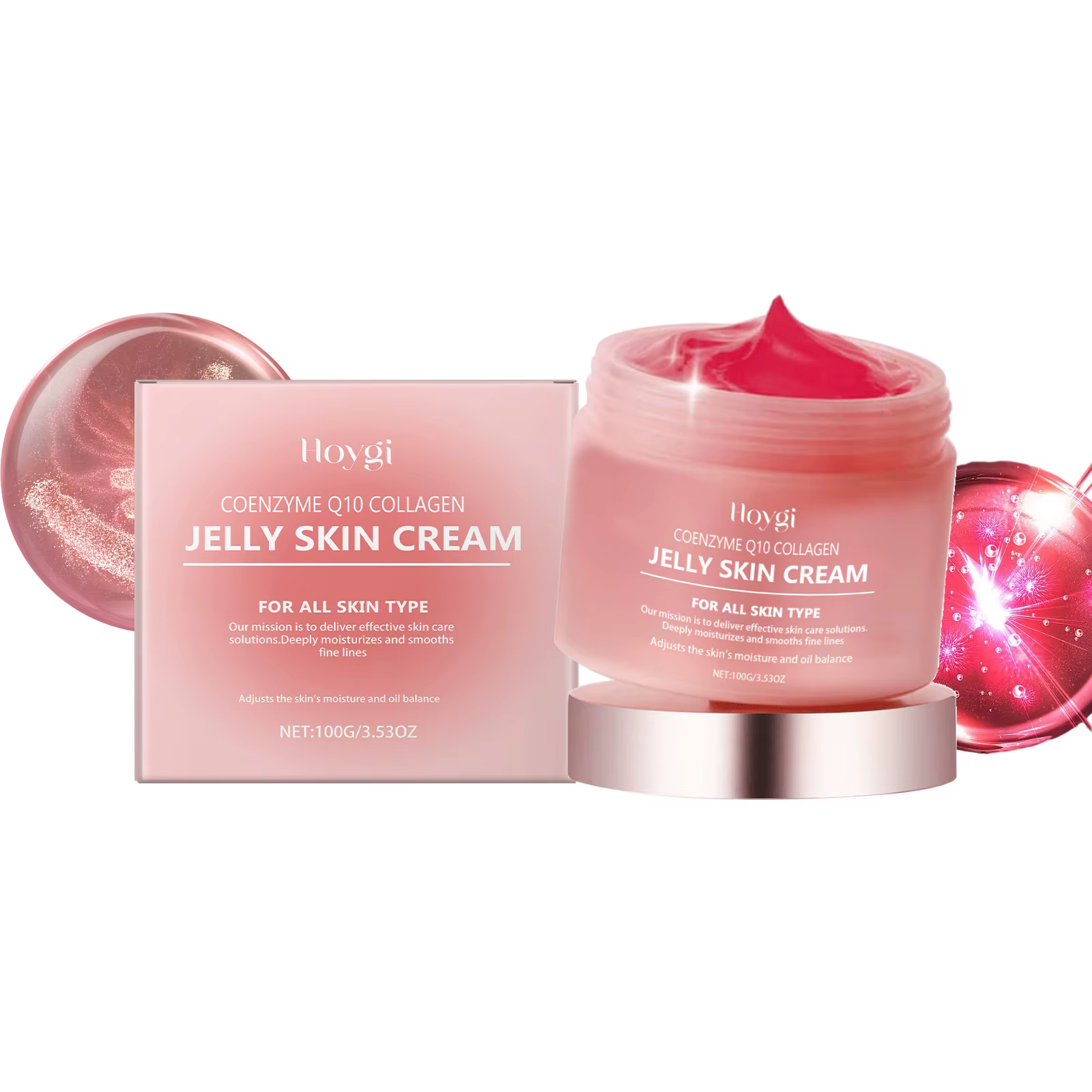 Crème de gelée de collagène, hydratante en profondeur, peau lisse, raffermissante, estompe les ridul