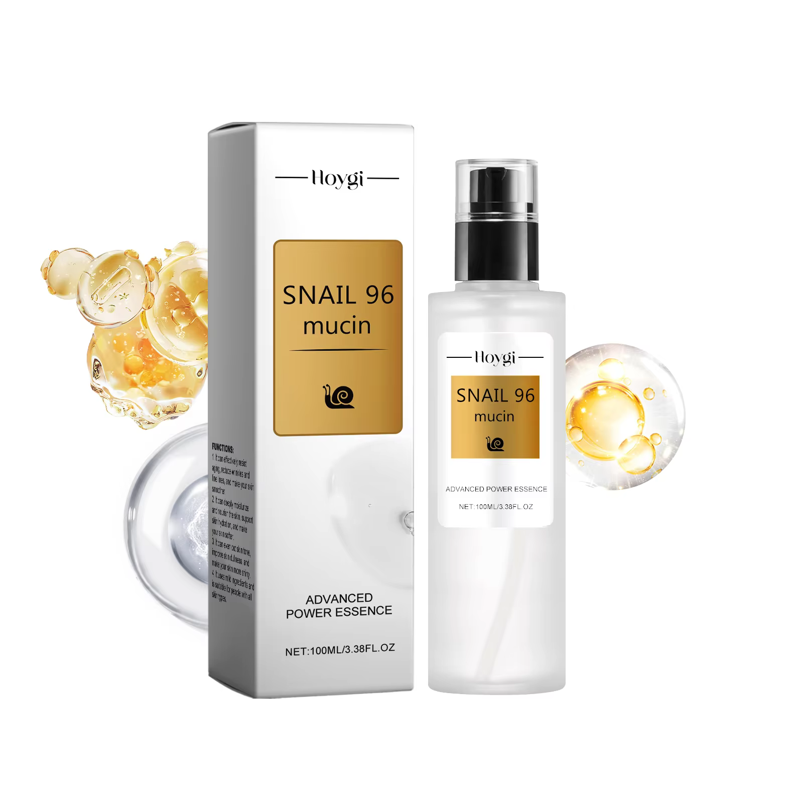 Sérum Visage à la Mucine d'Escargot 96% – Renouvellement Cutané, Hydratation Intense, Réparation Ant