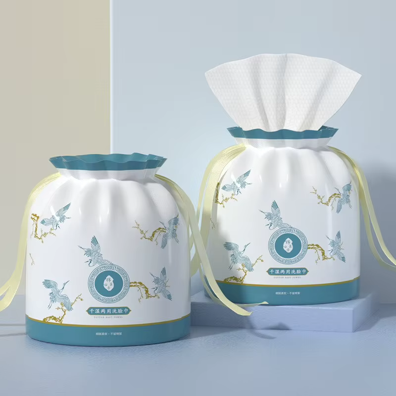 Lot de 1 rouleau de serviettes jetables pour le visage 20x20cm, lingettes nettoyantes pour le visage