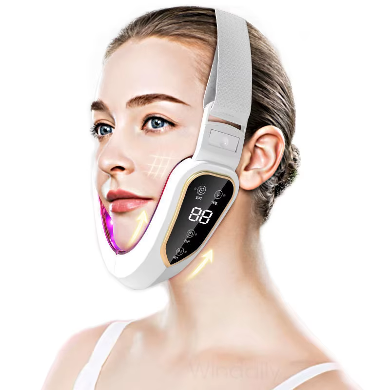 Appareil de levage du visage, thérapie photonique LED, masseur amincissant par vibrations, Double me