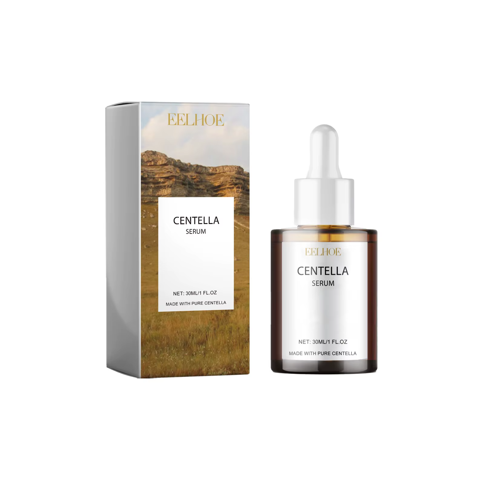 Sérum Visage à la Centella 30ML Hydratation Profonde Réduit la Sécheresse Améliore la Douceur Adouci