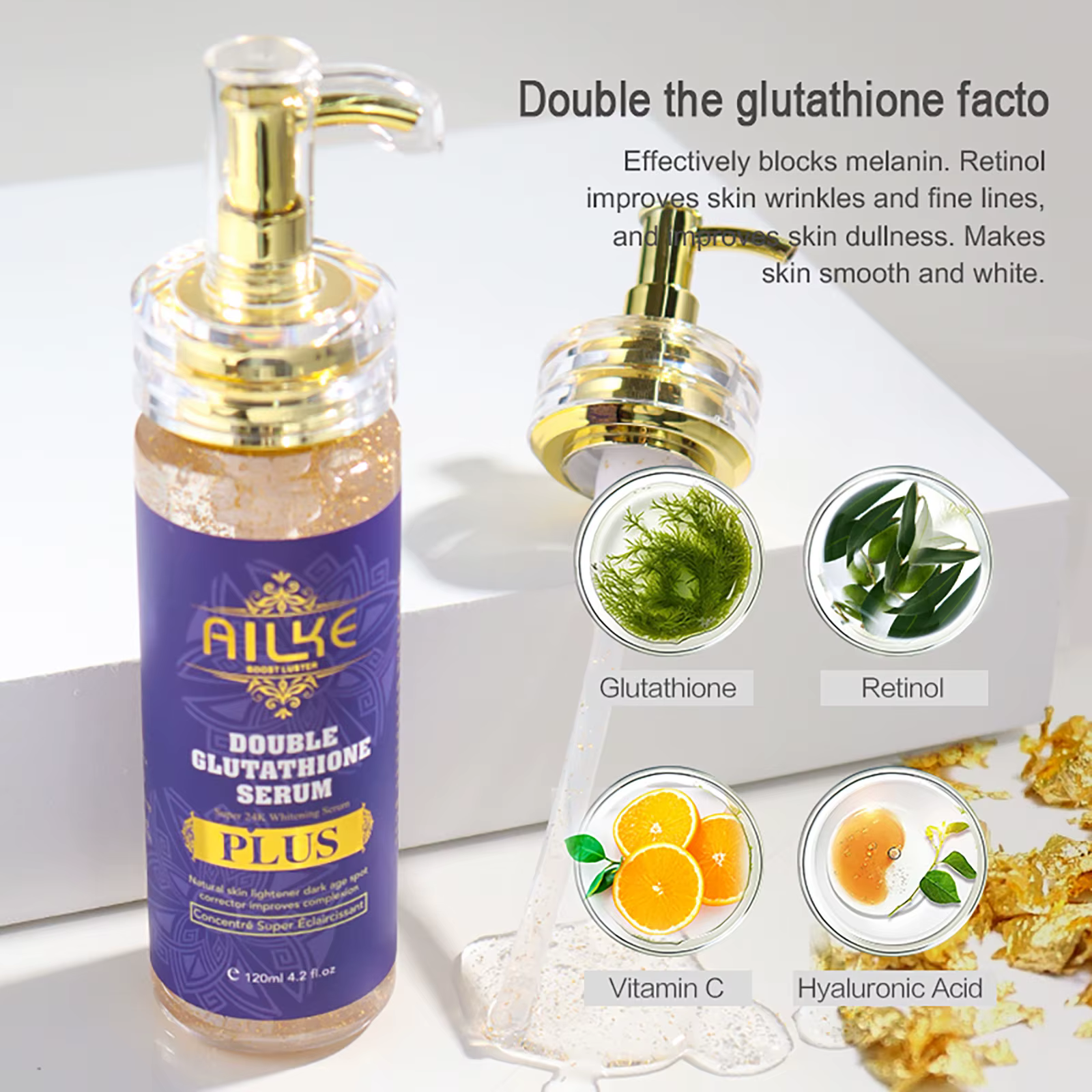 AILKE – sérum anti-taches foncées, sérum blanchissant pour le visage, sérum correcteur de décolorati