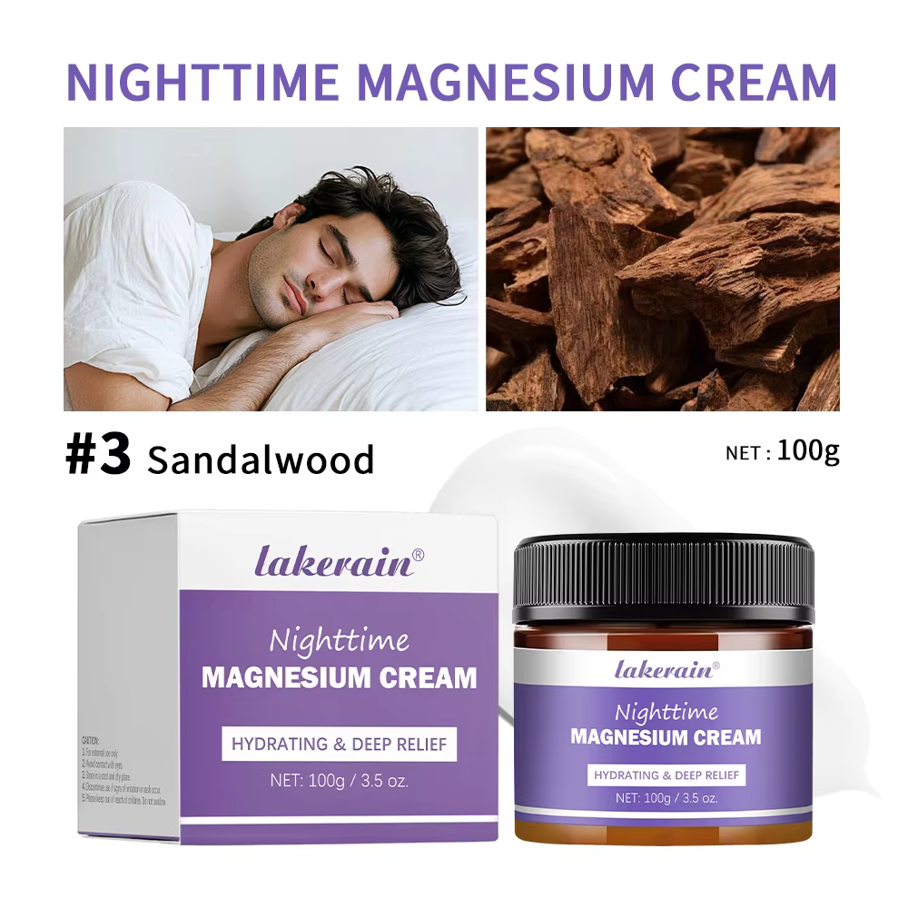 Lotion au magnésium crème au magnésium nocturne lavande jambes bras soins de la poitrine aide nature