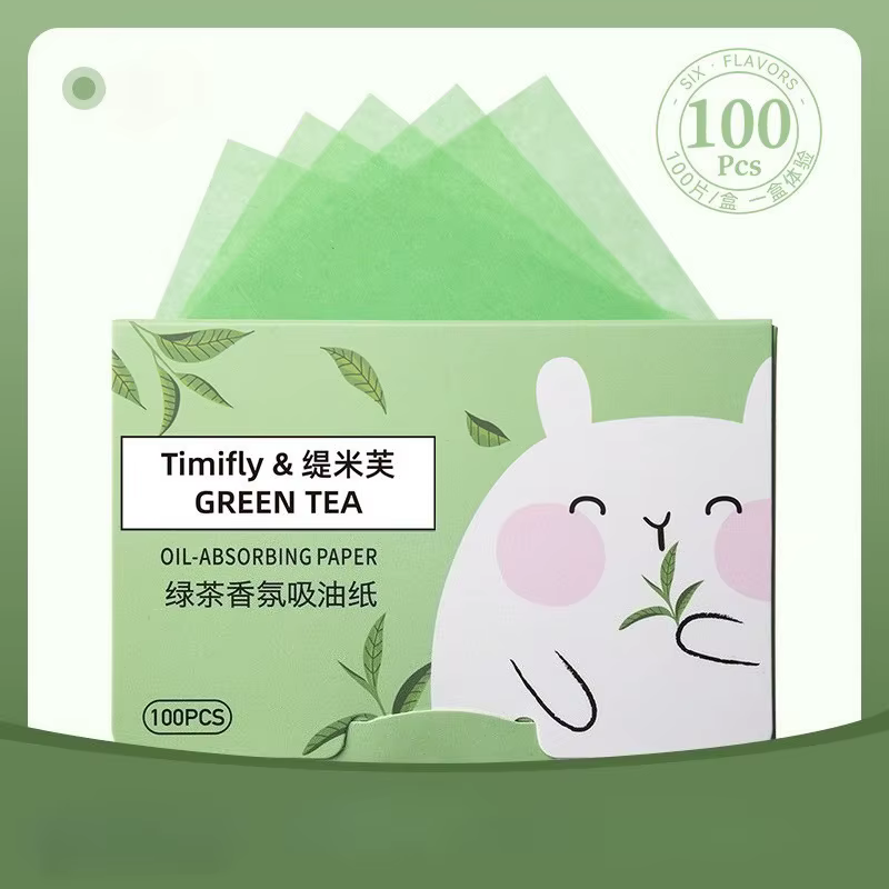 Papier absorbant l'huile pour le visage, 100 pièces, pour le contrôle de l'huile de la zone T