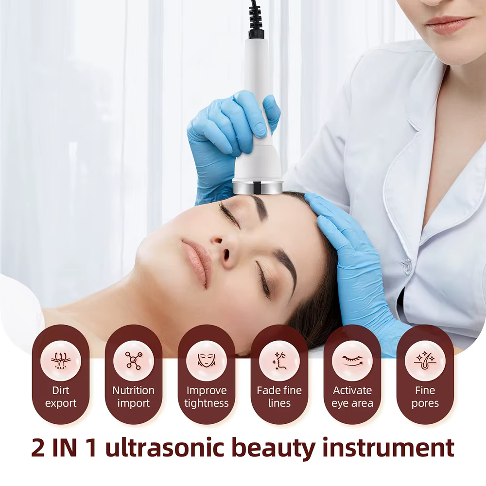 Appareil de beauté ultrasonique pour soins de la peau, Anti-vieillissement, haute fréquence, masseur