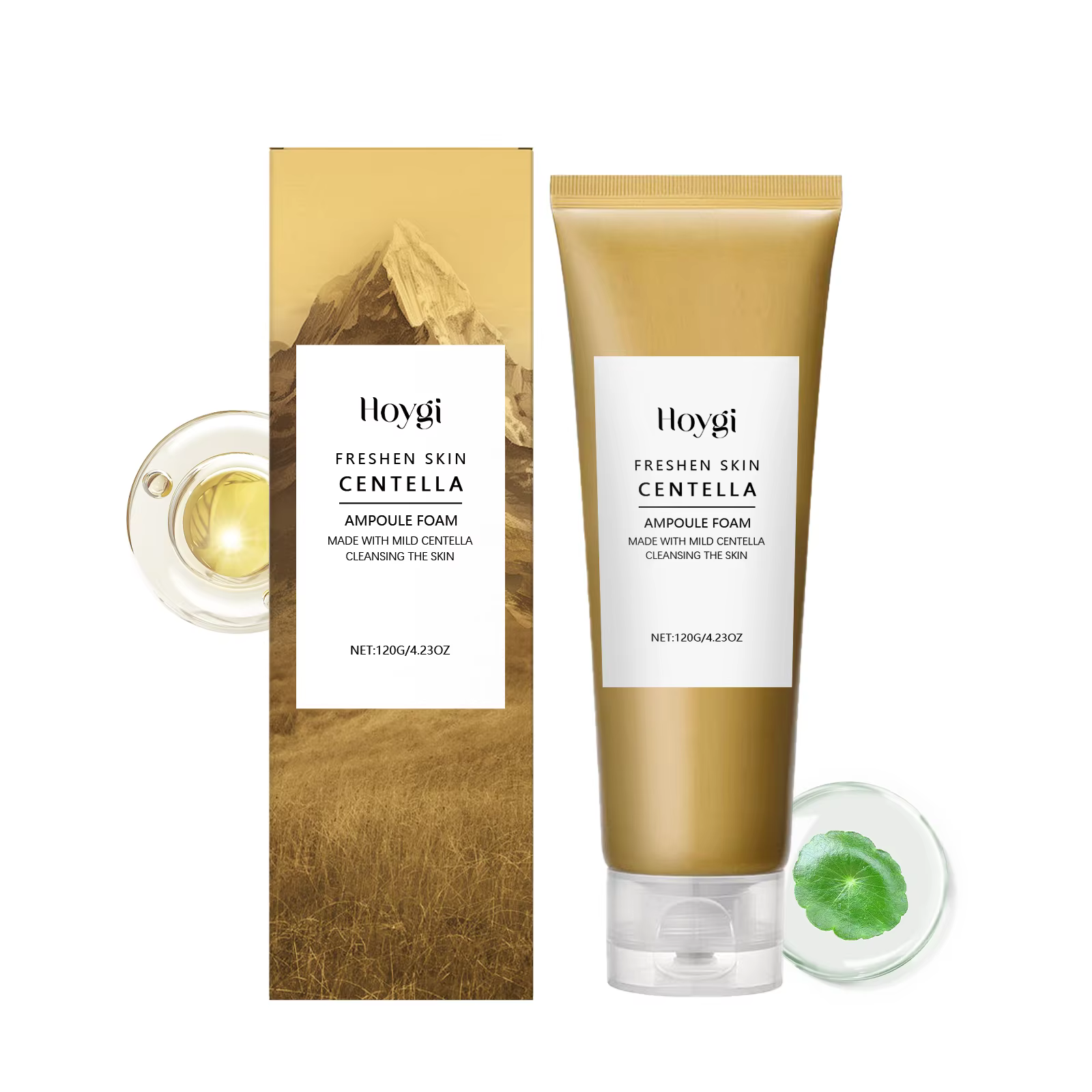 Centella mousse nettoyante en profondeur nettoyant pour le visage faible PH apaisant hydratant exfol