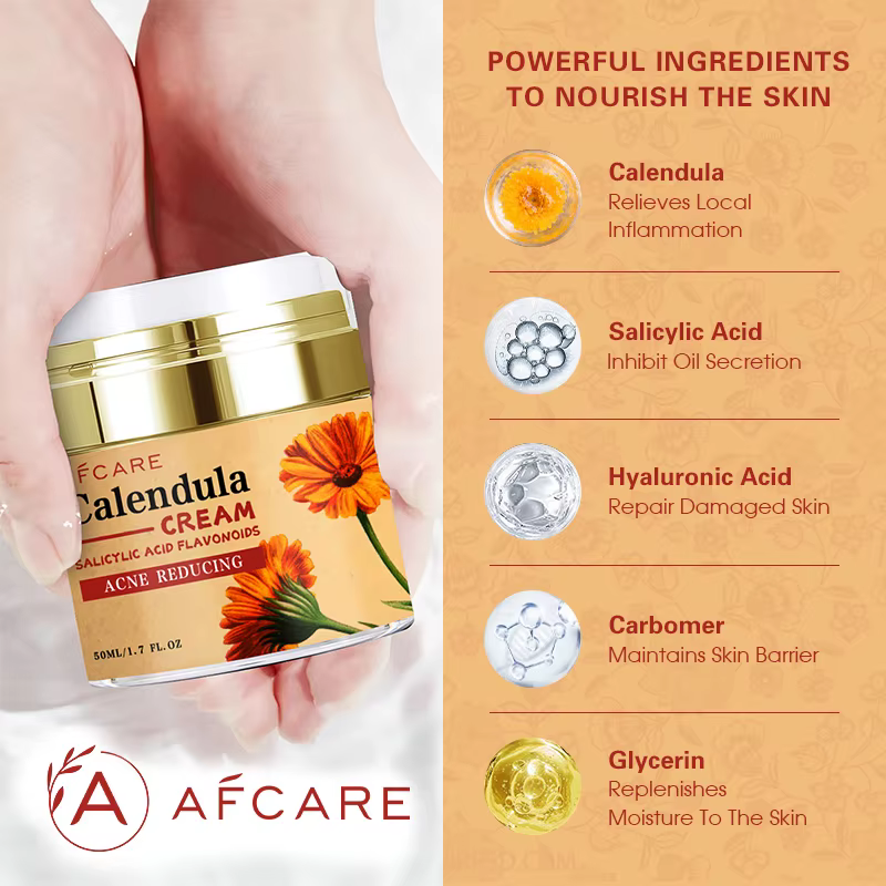 Crème hydratante puissante au calendule naturelle, 50ML, peau lisse, améliore la peau sèche et rugue