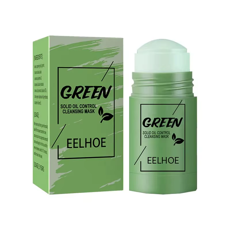 Masque de nettoyage du visage bâton de thé vert nettoyage en profondeur Film de boue contrôle de l'h