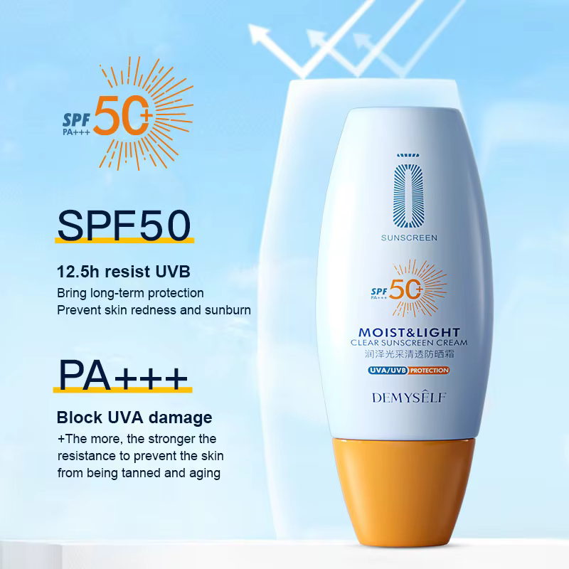 Crème solaire SPF50 + pour le visage et le corps, crème solaire blanchissante, protection de la peau