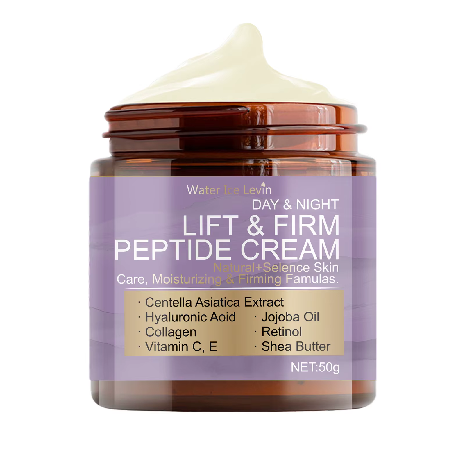 Crème peptidique Water Ice Levin Lift&Firm, jour et nuit, avec collagène, rétinol, Centella Asiatica