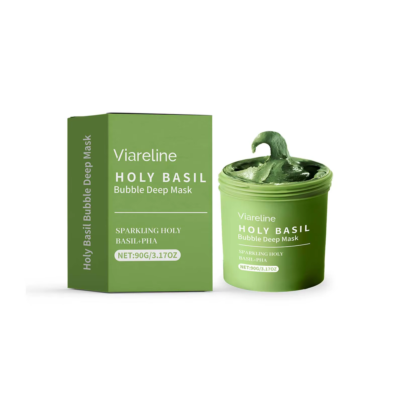 Masque Nettoyant Moussant pour le Visage, Réduit Profondément les Pores, Élimine les Points Noirs, C
