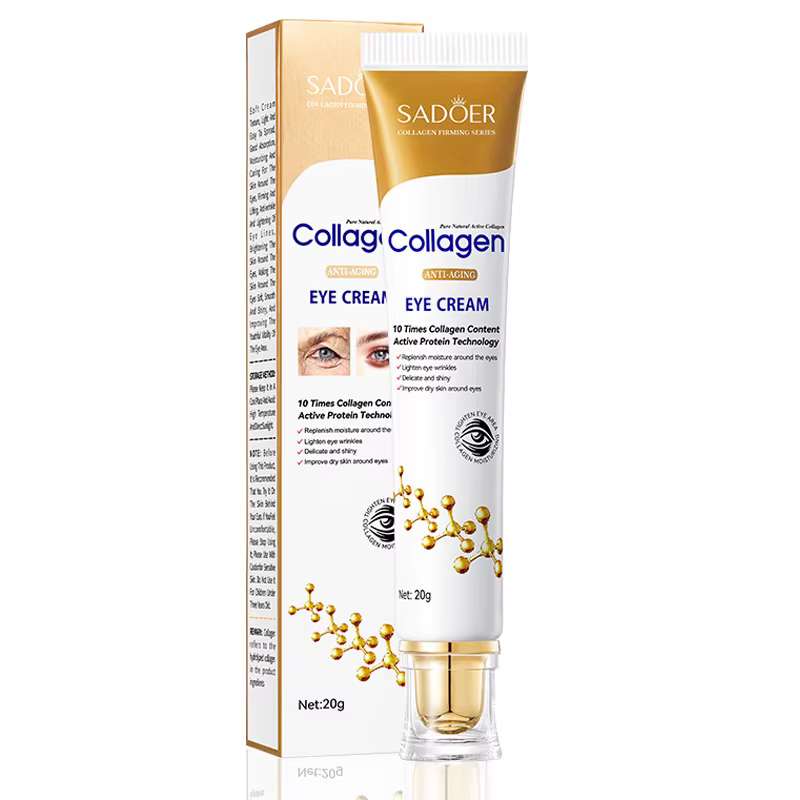SADOER collagène crème pour les yeux soin Anti cernes sacs pour les yeux raffermissant hydratant soi
