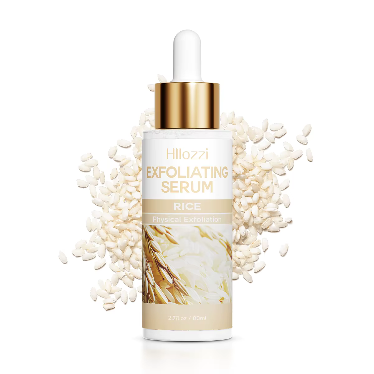 Gel exfoliant au riz et au riz noir qui nettoie en profondeur, hydrate et élimine les impuretés de s