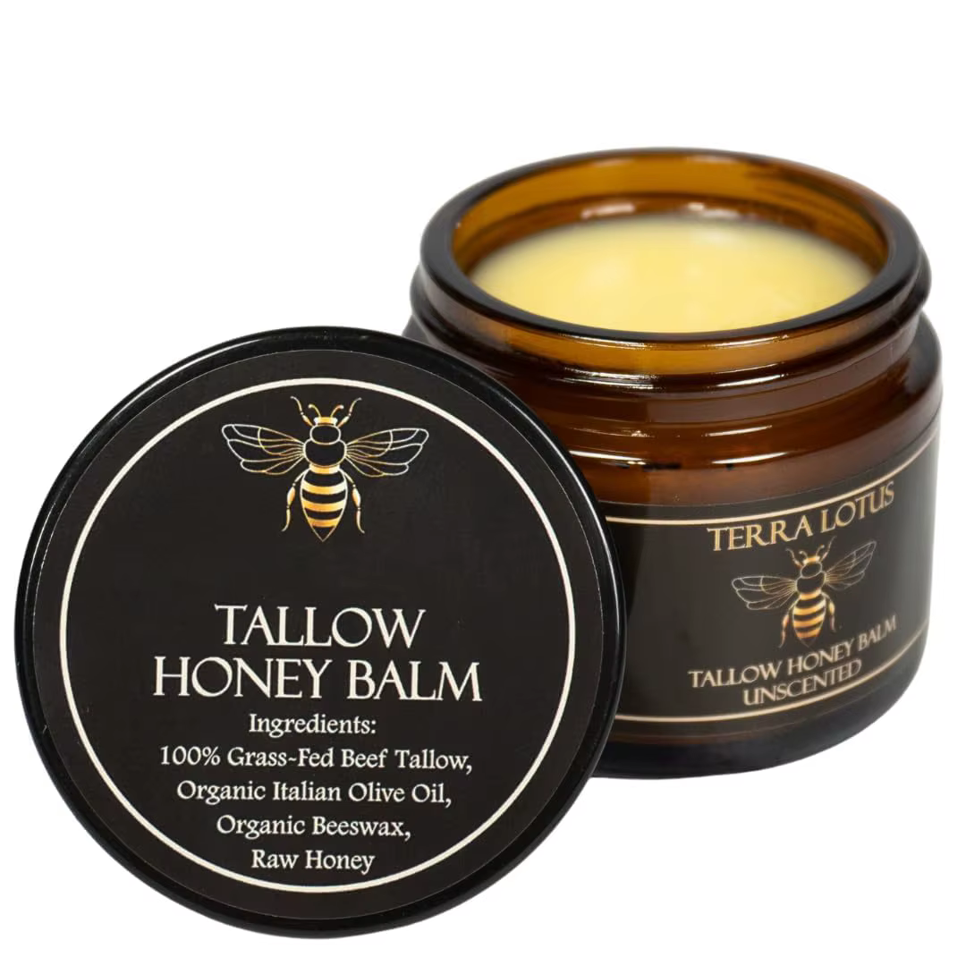 Tallow & Manuka Honey Cream 60g - Hydratation riche et nourrissante, répare et apaise la peau sèche,