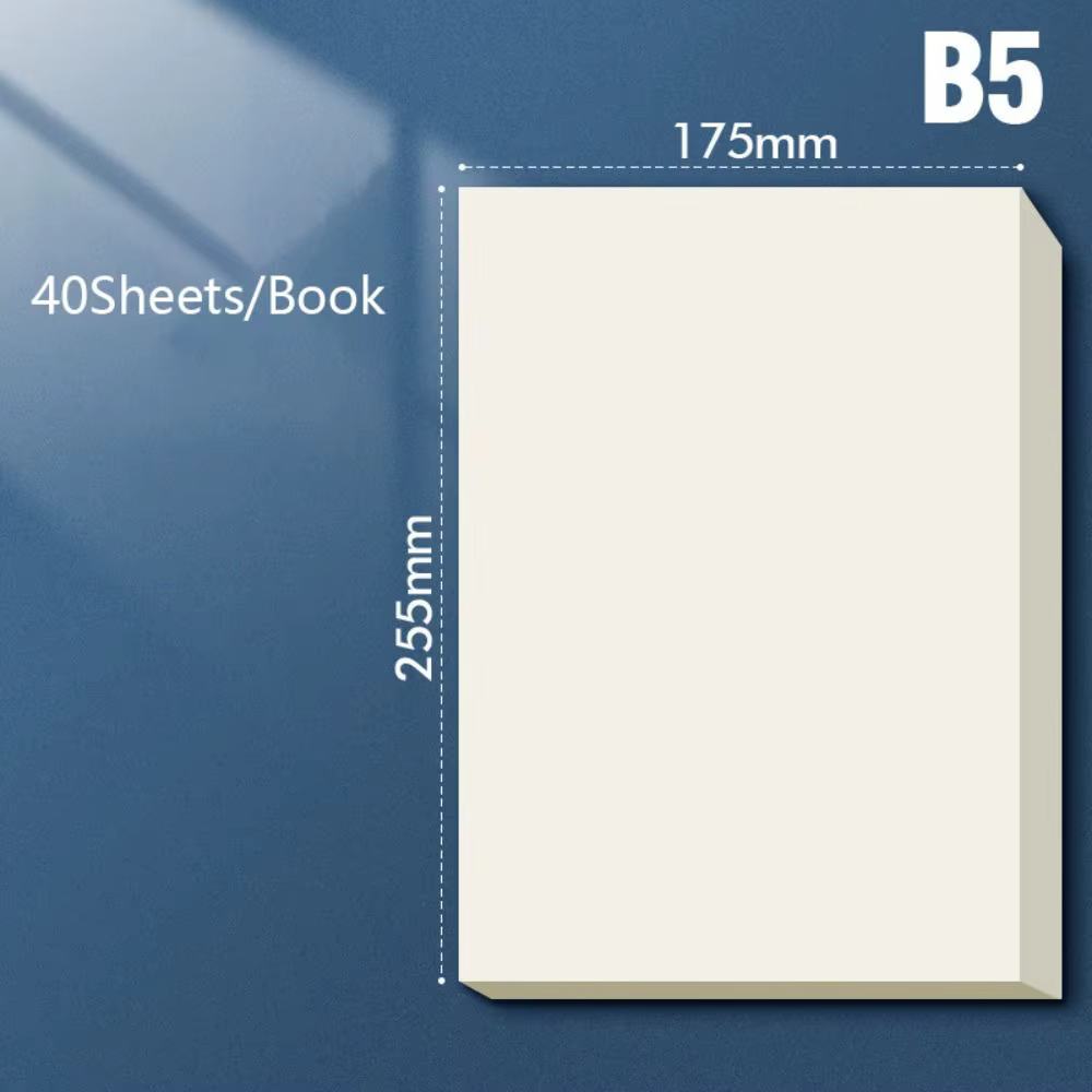 40/100 feuilles de papier à tirage vierge grilles/blanc A4/B5 papier de calcul Beige Protection des