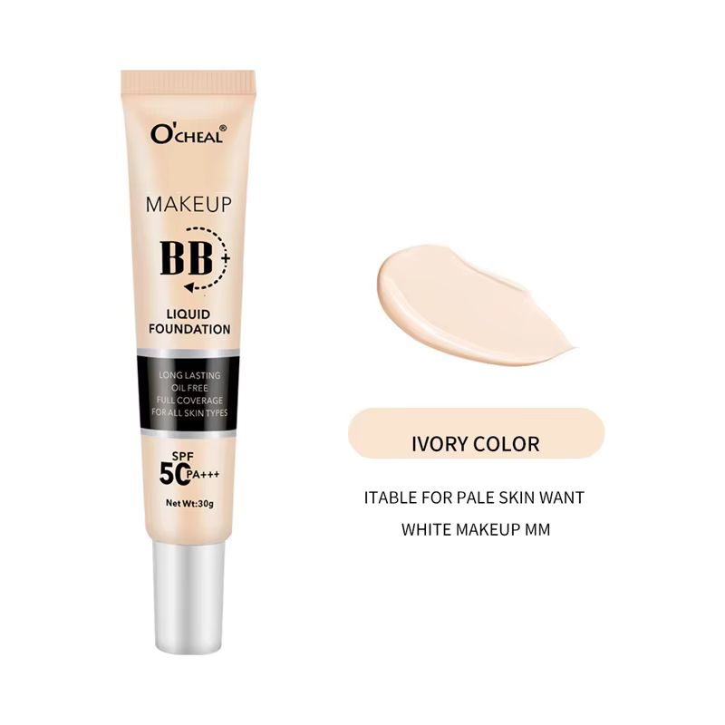 BB crème à couverture complète pour le visage, fond de teint liquide, imperméable, longue durée, cor