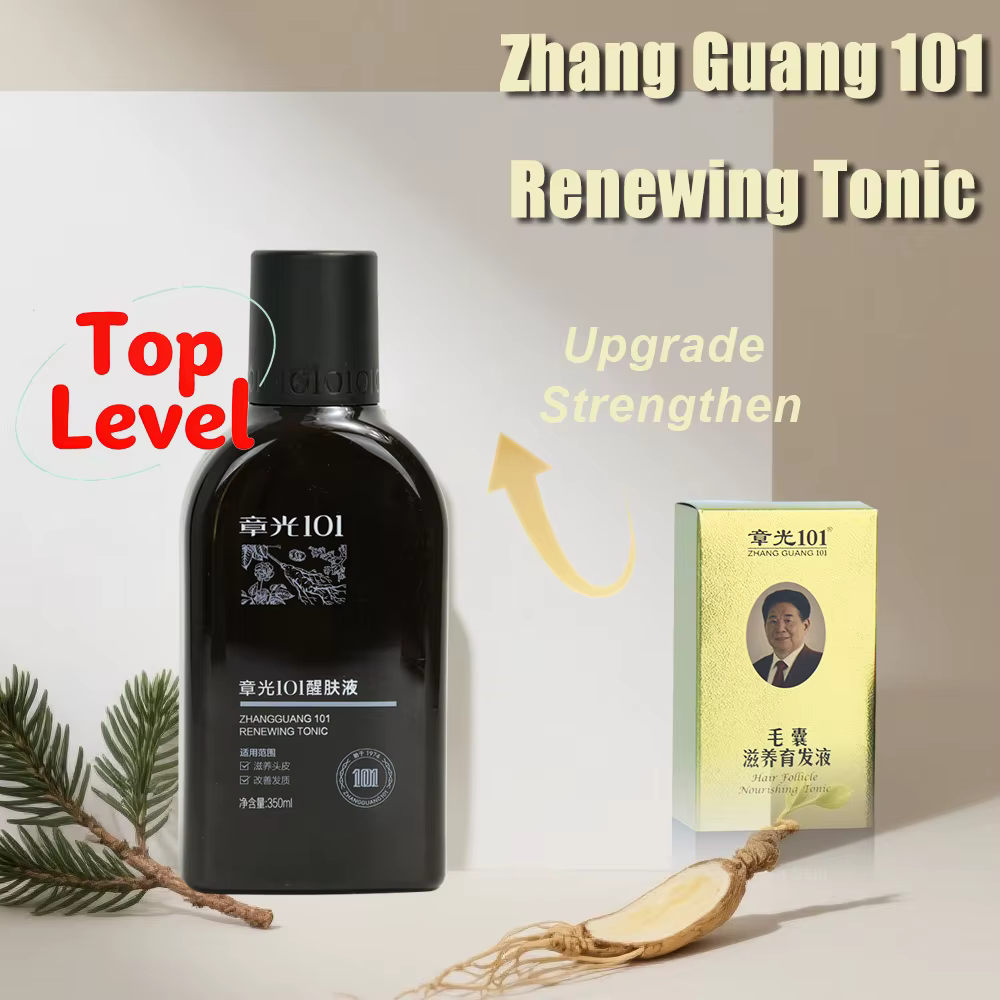 Zhang Guang 101 Tonique Régénérant à Base de Plantes Chinoises 350ml Fortifiant la Repousse des Chev