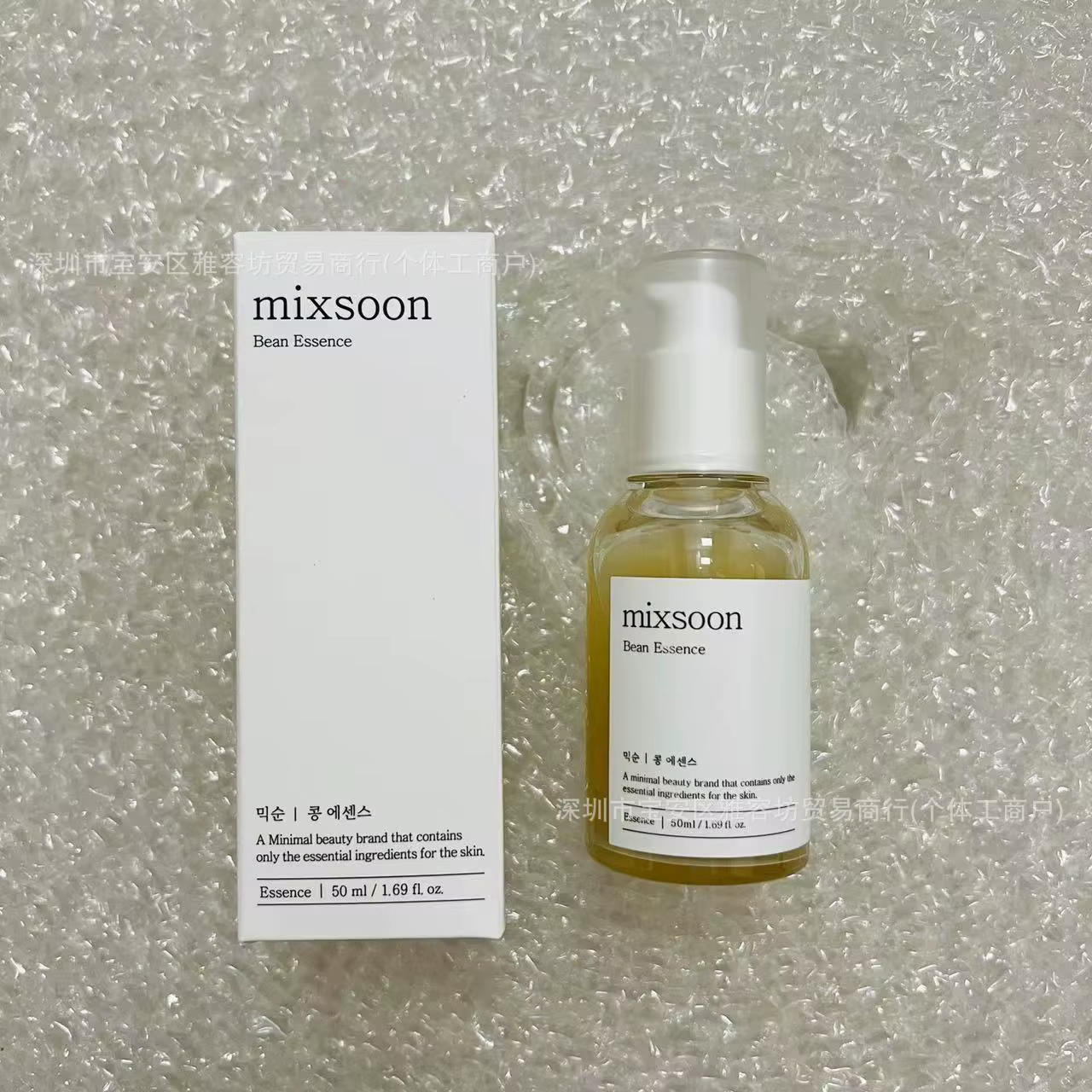 Essence hydratante profonde pour le visage Mixsoon Soy Essence, essence hydratante à l'escargot et à