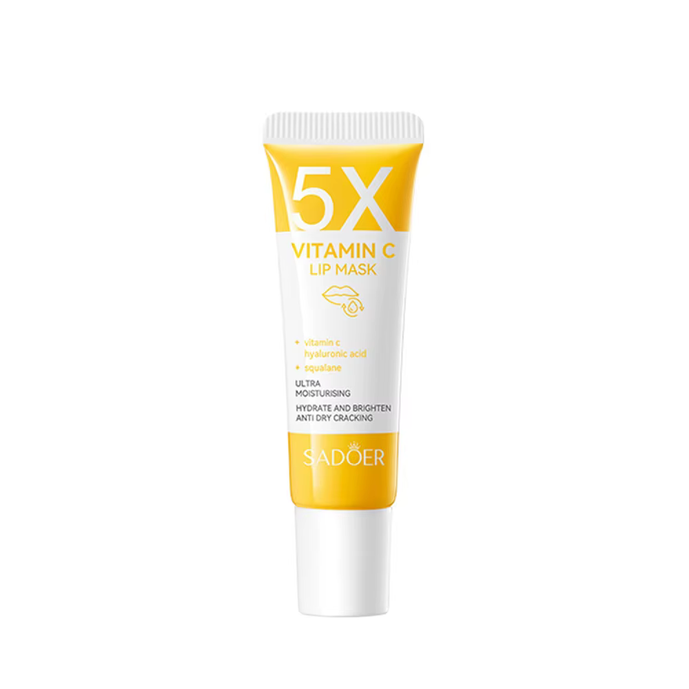 Masque à lèvres à la vitamine C, baume à lèvres hydratant tendre rose, nourrissant et hydratant, 10g