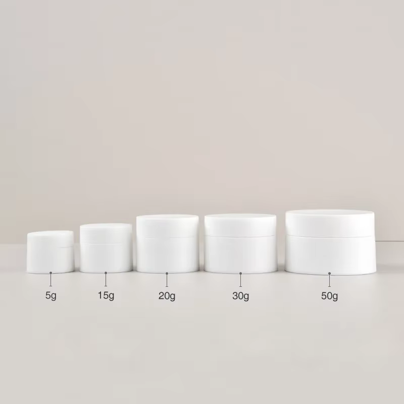 Pot de maquillage vide rond en plastique 5g/15g/20g/30g/50g, bouteille rechargeable, pot de crème, b