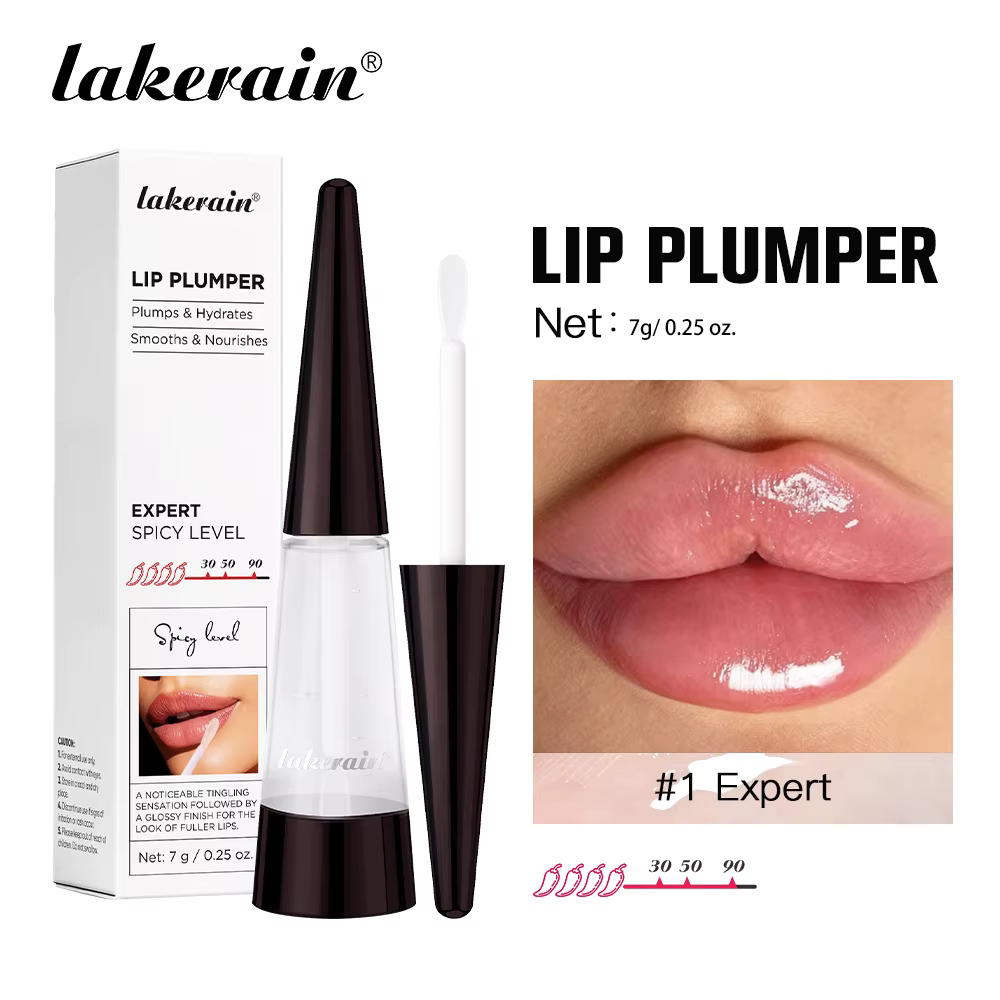 Lakerain lèvres plus dodues hydratation profonde nutrition longue durée haute brillance brillant fin