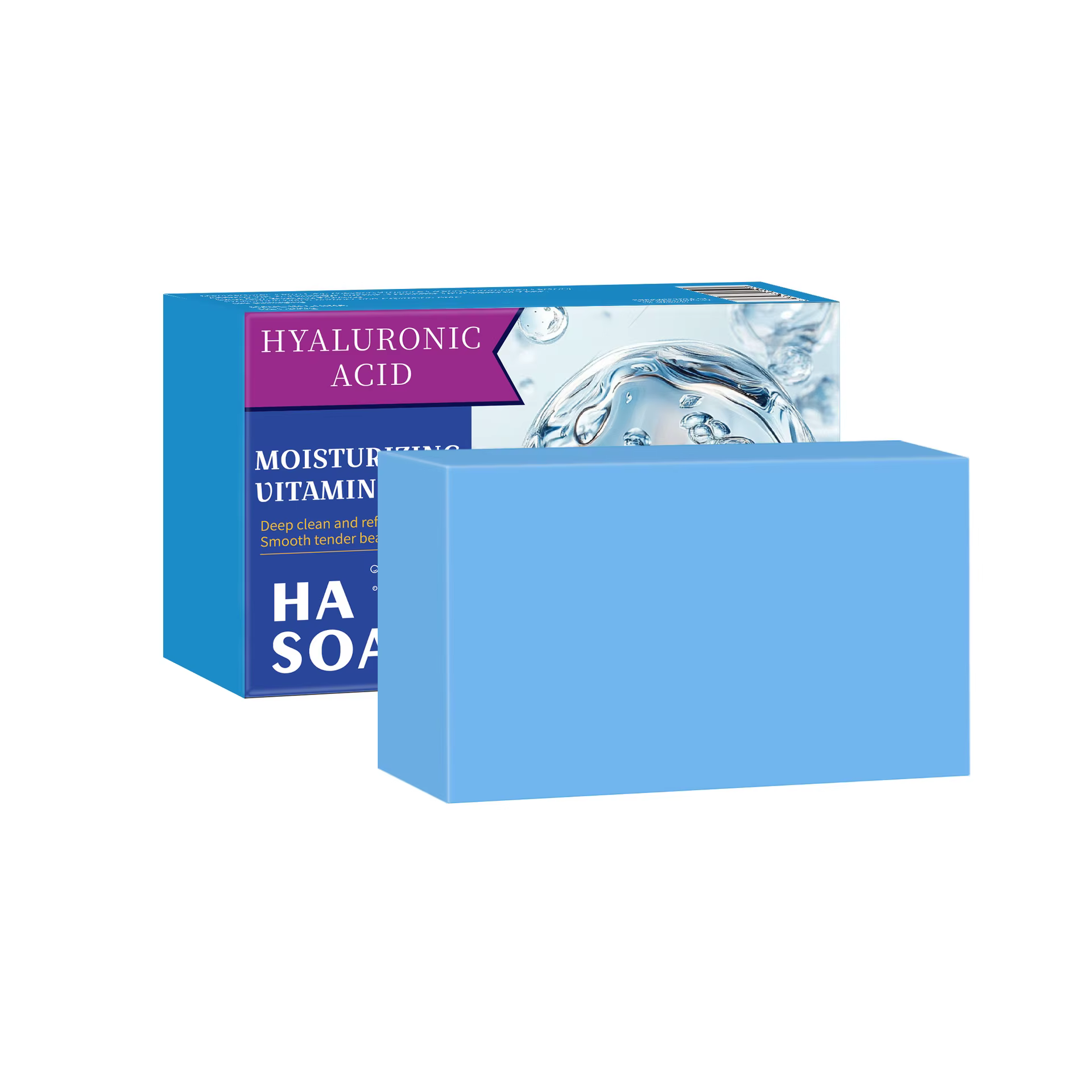 Savon artisanal au riz naturel et au curcuma avec vitamine C |   Barre nettoyante aux huiles essenti