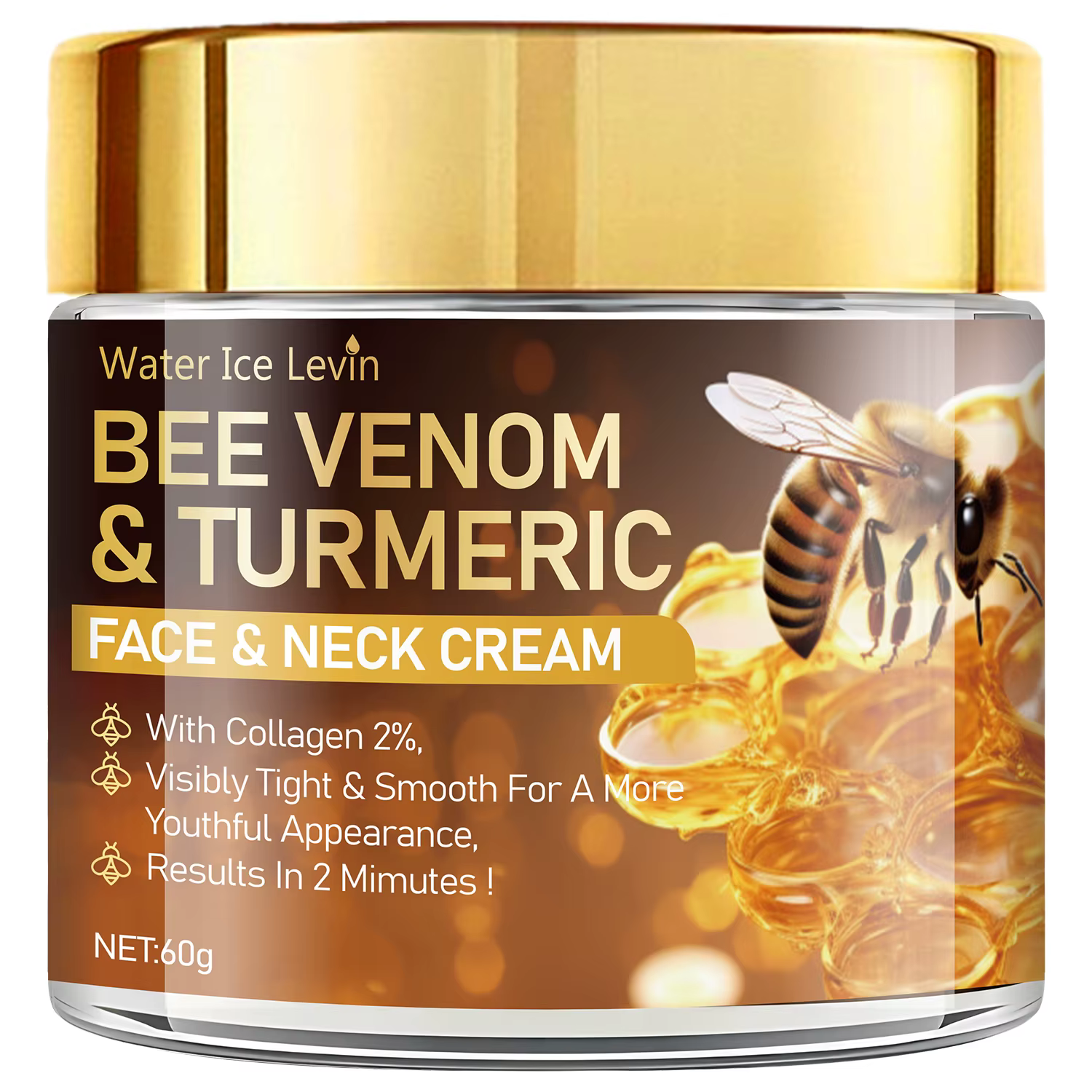 Bee Venom Crème liftante instantanée pour le visage, raffermit et soulève la peau libre, lisse la pe