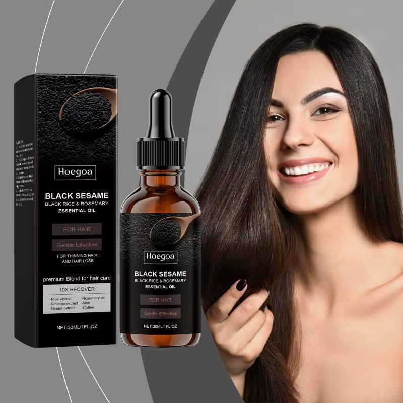 Sérum au sésame noir Hoegoa, huile essentielle de sésame noir, hydratant, contrôle du sébum, nourris