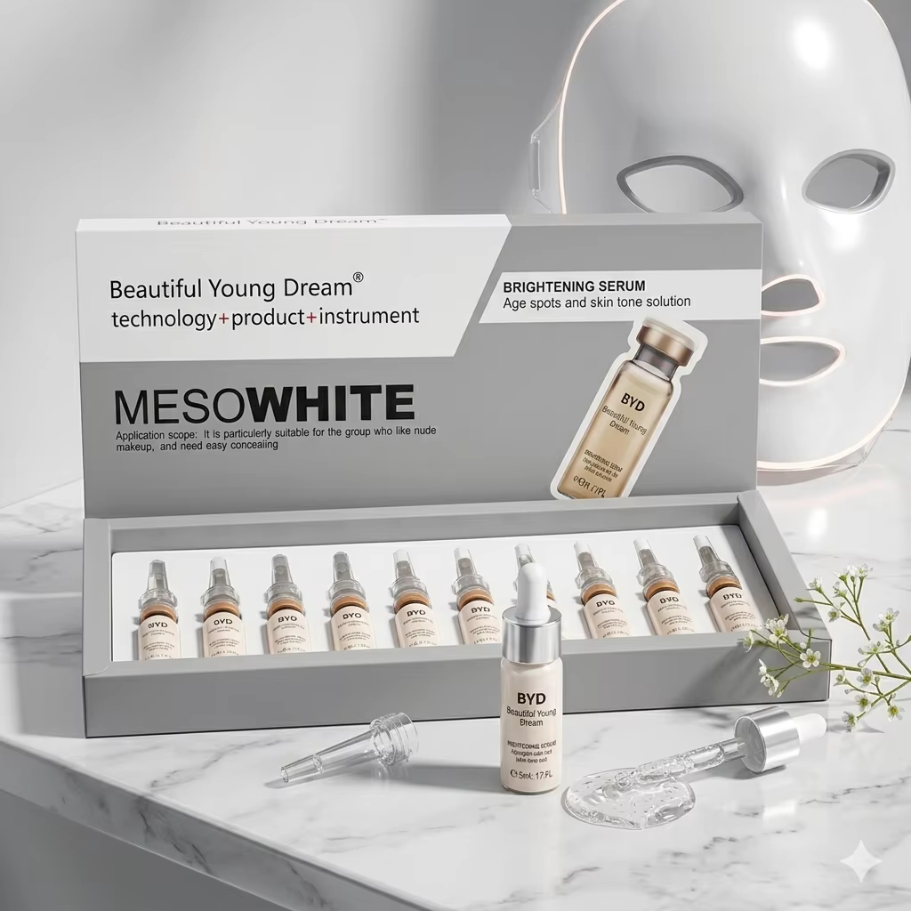 Lot de 10 ampoules de sérum BB coréen 5 ml, éclaircissant et illuminateur, fond de teint liquide cor