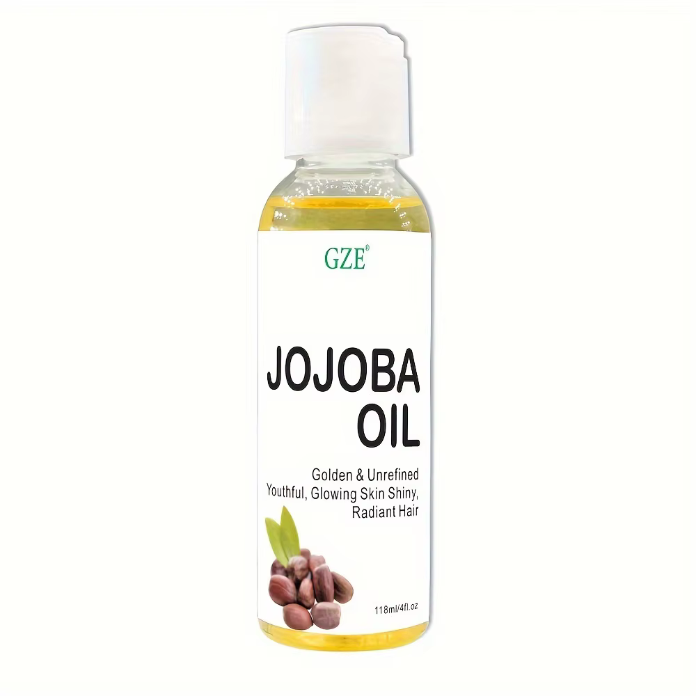 Huile de jojoba biologique GZE, huile hydratante pure pour le visage, les cheveux, la peau et les on
