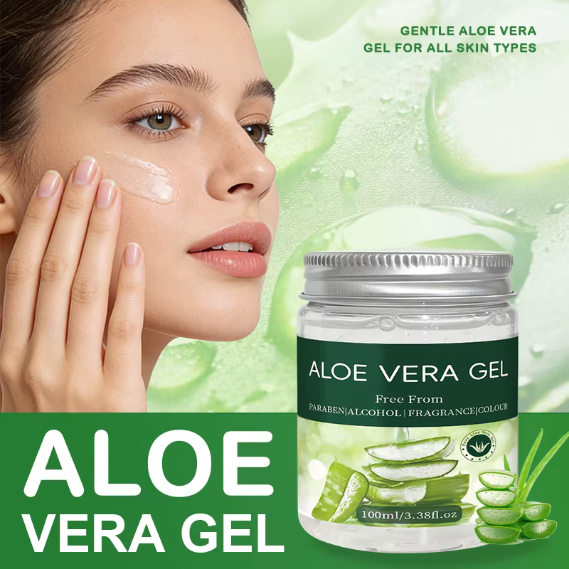 YUVK-Gel d'aloe vera-sans alcool et doux-hydratant quotidien-100ml