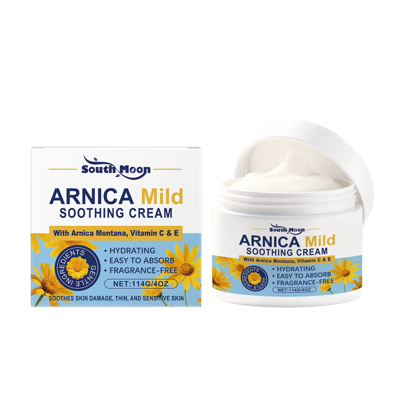 Crème apaisante et réparatrice, répare les barrières endommagées, soulage les ecchymoses, crème Arni