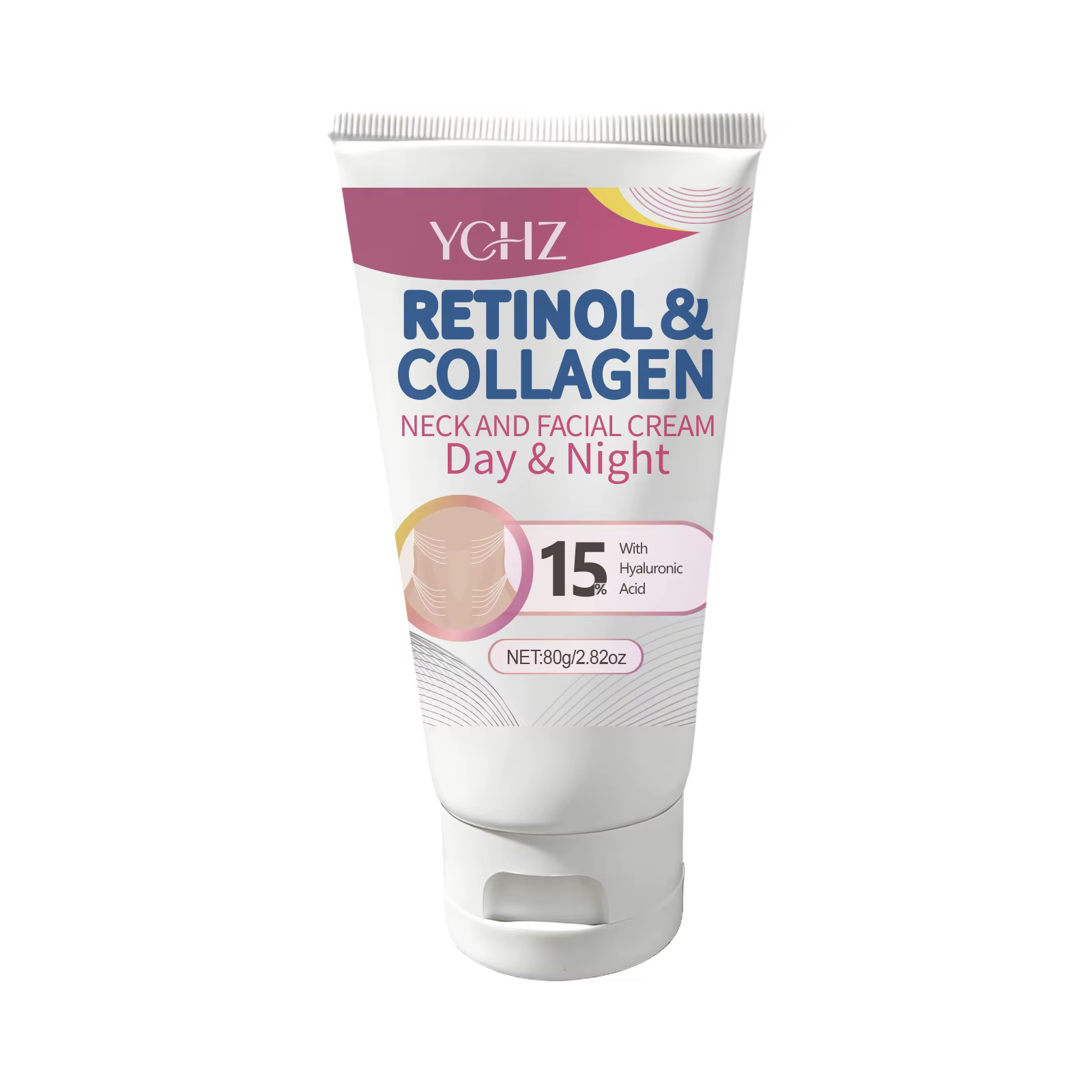 Crème raffermissante pour le cou au rétinol et au collagène - Hydratant facial au complexe de rétino