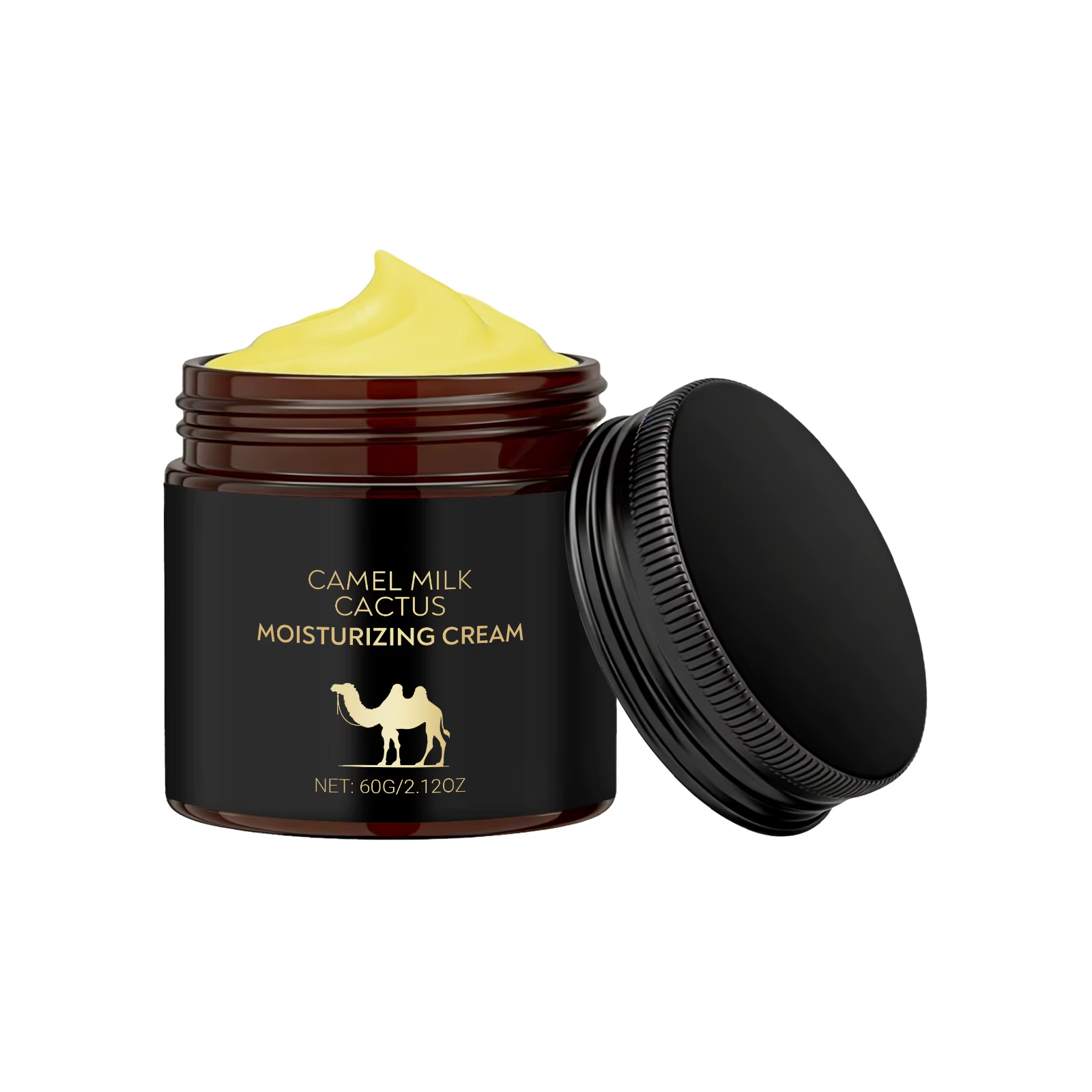 Crème hydratante pour le visage, avec extrait de lait de chameau et de Cactus, verrouillage en profo